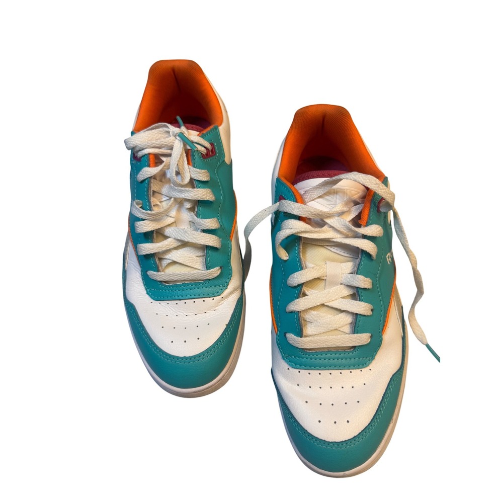 Reebok Club C 85 Vintage Sneakers | Teal Orange Retro Colorblock | Size 8.5